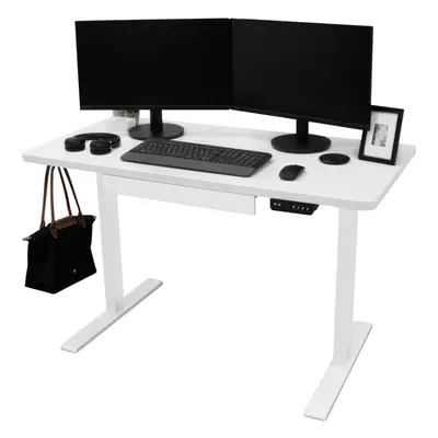 (120cm x 60cm) Electric Standing Desk With Drawer