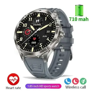 (silver, silicon) For Huawei Gps Sports Smartwatch Men 710mah Battery Amoled Screen Heart Rate B