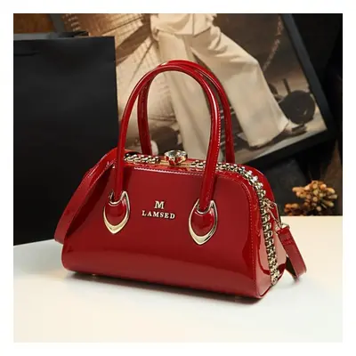 (red) New Fashion Genuine Patent Leather Bag