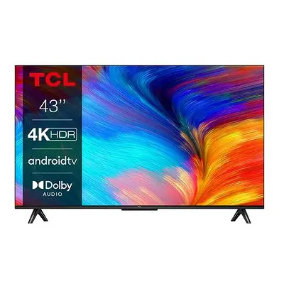 TCL 43P639K 43-inch 4K Smart TV, HDR, Ultra HD, TV Powered by Android Bezeless design (Freeview 