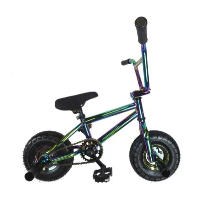 New Limited Edition Kids Stunt Freestyle Mini BMX Bike Chrome Black White