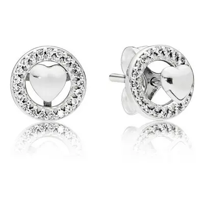 Pandora Forever Hearts Earrings 297709CZ