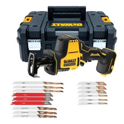 Dewalt DCS369N 18v XR Sub Compact Brushless Reciprocating Saw Bare Tstak +Blades