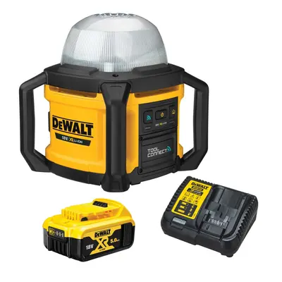 Dewalt DCL074 18v XR Cordless Tool Connect Area Site Job Light LED + 1x5ah