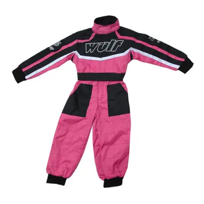 (Pink, XS) Wulfsport Cub Blue Kids Motocross Motorbike Kart Race Suit