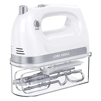 Lord Eagle Hand Mixer Electric Whisk, 400W Power Handheld Mixer for Baking Cake Egg Cream Food B