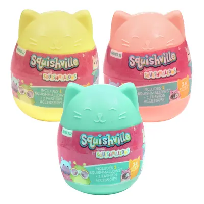 Squishmallows Squishville 3-Pack Capsules Series 12- Official Jazwares Plush - Mini Mystery Stuf