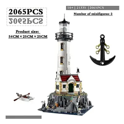 2023 New Electric Lighthouse 2065pcs Assembly Brick Kit Kids Educatio