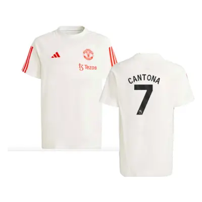 (MB) Man Utd Training Tee (White) - Kids (Cantona 7)