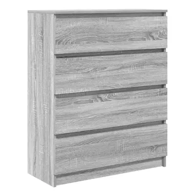 vidaXL Sideboard Grey Sonoma 80x35x99 cm Engineered Wood storage cabinet