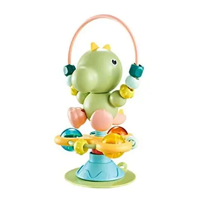 JINGLING Baby Rattle, Unique Dinosaur Shape Baby Rattles With Suction Cups And Twisting, Suction