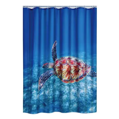 RIDDER Bathroom Shower Curtain Turtle Washable 180x200cm Cute Water-resistant