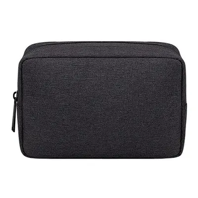 (Black, S) Small Travel Cable Organizer Bag Electronics Organizer Electronic Accessories Case fo