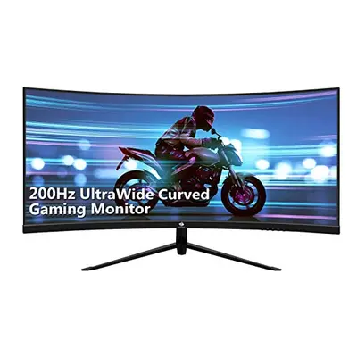 Z-Edge Inch Curved Gaming Monitor 200Hz 1ms MPRT 21:9 Ultra-Wide 2560x1080 R1500 Curved Screen, 