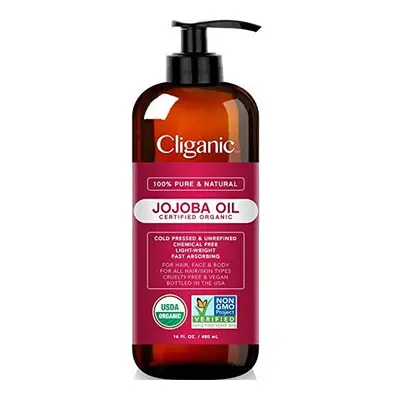 Cliganic, Organic Jojoba Oil, 473ml