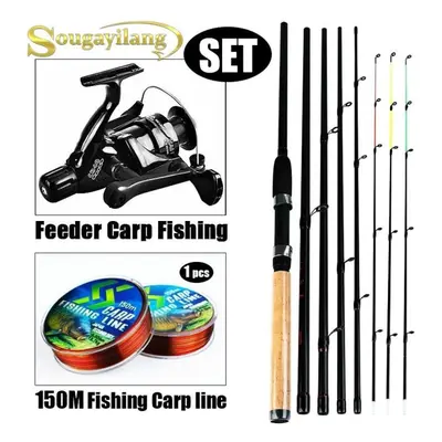 (9FT Fishing Rod&Reel) Fishing Rod Combo 3.0m Feeder Rod 5.1:1 Gear Ratio Reel Outdoor Carp Fres