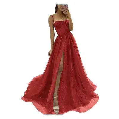 (red, 4XL) New Arrival Prom Party Dresses Vestido De Festa Blue Neck Dress Elegant Style Lace El