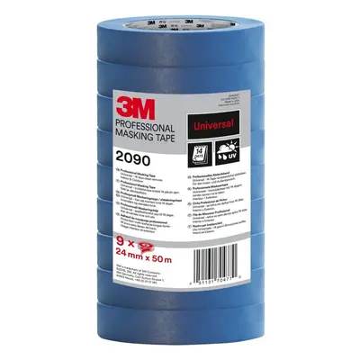 3M Masking Tape Universal Surfaces, medium tack, UV stable, indoors & outdoors, tower pack rolls