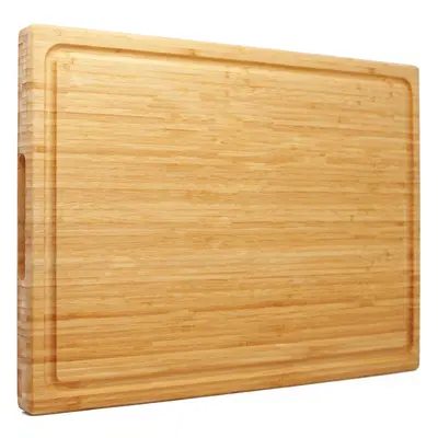 Bamboo Chopping Board x x 3.2 cm Large Wooden Chopping Board Over Sink Chopping Board with Handl