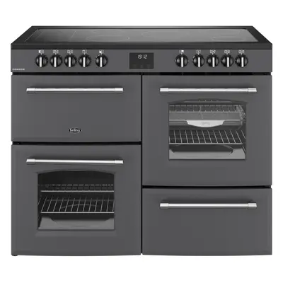 Belling Farmhouse 110E 110cm Electric Range Cooker with Ceramic Hob - Anthracite - A/A Rated