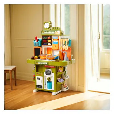 (Green) Children Pretend Kitchen Playset 83PCS