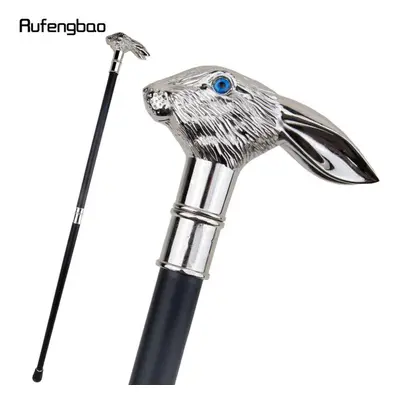 (as the picture) White Rabbit Long Ear Gentleman Walking Cane Fashion Walking Stick Gentleman Cr