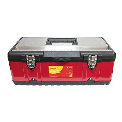 23" Metal Tool Box - Heavy Duty Tray Steel Chest Storage Amtech Diy - tool box heavy duty tray s