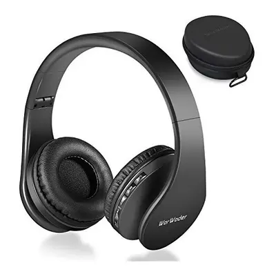 Wireless Bluetooth Over Ear Stereo Foldable Headphones,Wireless and Wired Mode Headsets with Sof