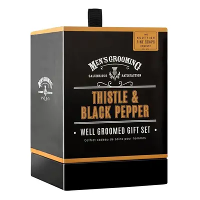 Scottish Fine Soaps 'Men's Grooming' Thistle And Black Pepper Gift Set