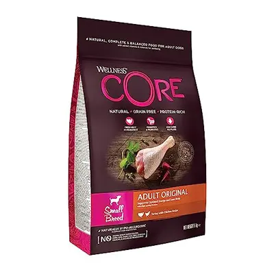 Wellness CORE Small Breed Adult Original, Dry Dog Food for Small Breed, Grain Free Dog Food for 