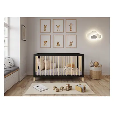 (Anthracite / Pine) Alexander | Cot Bed 140x70cm