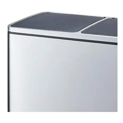 (Silver) EVRE 60L Recycling Soft Close Bin x 30L Double Compartment