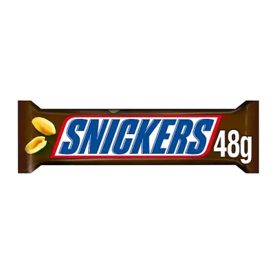 Snickers Caramel, Nougat, Peanuts & Milk Chocolate Snack Bar 48g (Case of 48)