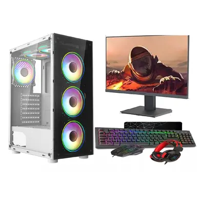 Gaming 22" White Fan Bundle - Ryzen 4500,GTX1650 4GB,16GB RAM,1TB+256GB SSD, Win