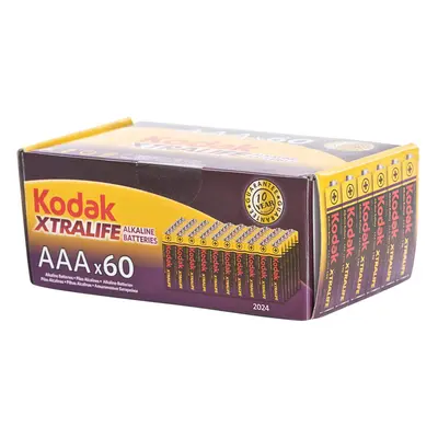 Kodak AAA Xtralife Alkaline Battery (Pack of 60)