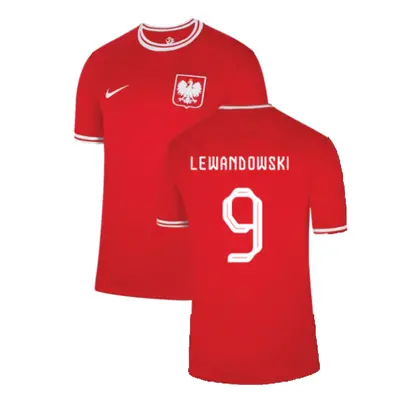 (M) Poland Away Shirt (LEWANDOWSKI 9)