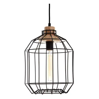 Premier Housewares Black Metal Wire Pendant Light Modern Elegant Ceiling Light Chandelier x x