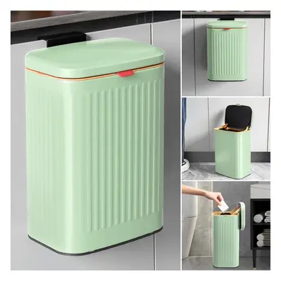 Hanging Kitchen Compost Bin 8L, Small Trash Can with Removable Inner Bucket for Cabinet/Countert