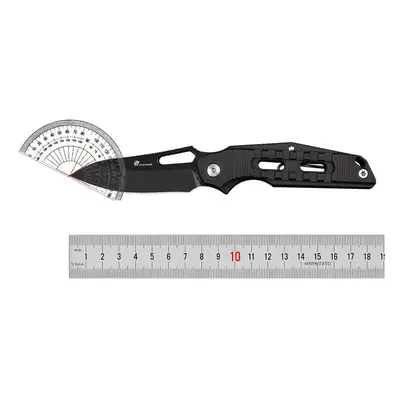 (Black) Blade Tactical Folding EDC Knife Survival Multitool Utility Sabre Tools Knife for Outdoo