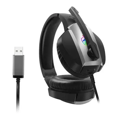 (USB Interface) Gaming Headset 7.1 Channel 50mm Unit Rotatable Microphone RGB Light Effect Scala