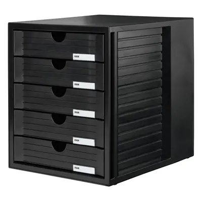 (Black, Closed Drawers) drawer set. Innovative, attractive design with closed drawers, black