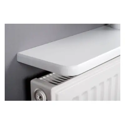 Rounded Radiator Shelf 120x15x1.8cm White (48"x6")