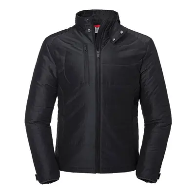 (XXL, Black) Russell Mens Cross Padded Jacket