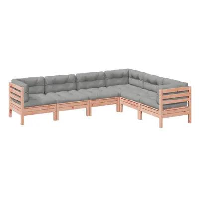 vidaXL Garden Sofa Set Piece with Cushions Couch Solid Wood Douglas Fir