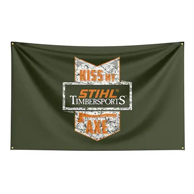 (150 x 240cm, F) 3x5 Stihls Flag Polyester Printed Tool Banner For Decor