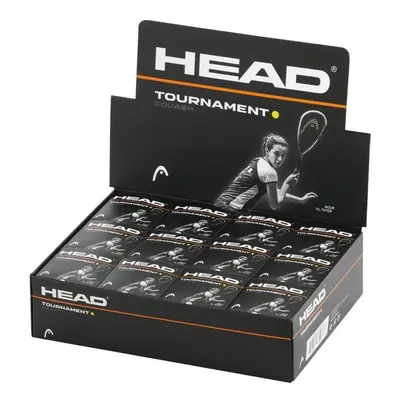 Head Tournament Squash Balls - Single Yellow Dot - Box of