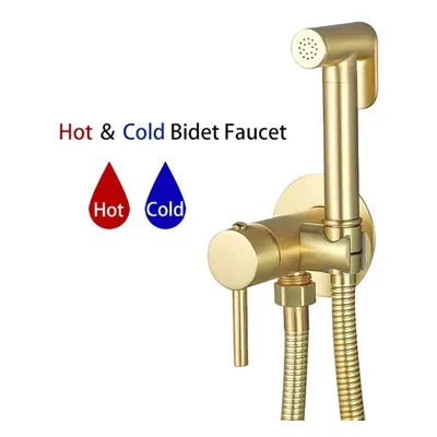 (golden) Ula Black Bidet Faucet Toilet Bidet Sprayer Brass Toilet Bidet Faucet Hygienic Shower H