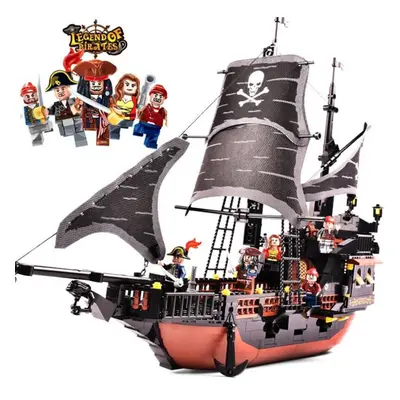 (as the picture) 652pcs Pirates Of The Caribbean Black Pearl Ship Models Bricks Building Blocks 