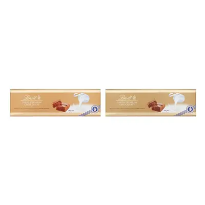 Lindt Swiss Milk Chocolate Gold Bar, 300g (Pack of 2)