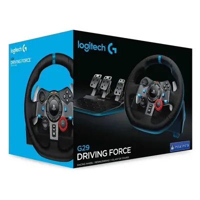 Logitech G29 Driving Force Racing Wheel and Floor Pedals PS5, PS4, PC, Mac - Black